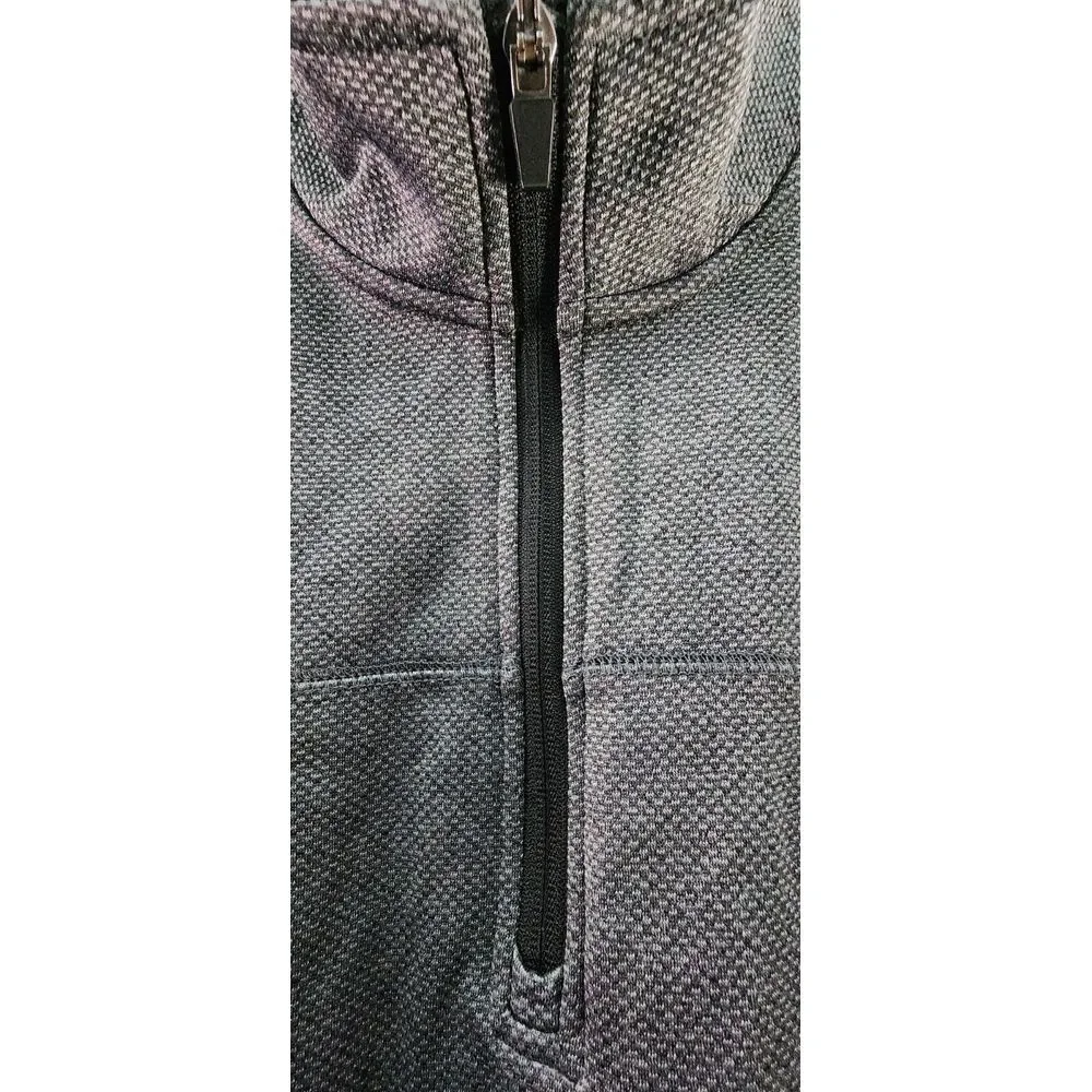 Callaway Midweight Waffle Knit Fleece 1/4 Zip Golf‎ Sweater XL Grey pullover